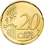 Бельгия 20 центов