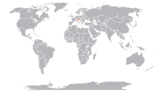 Австрия на карте мира