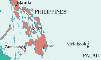 Карта Палау