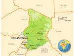Карта Чада