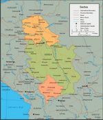 Карта Сербии и Черногории