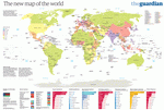 Политическая карта мира (The Guardian)